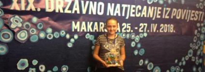 Školski portal: L. Jurenec državna prvakinja iz povijesti, I. Srpak srebrni na olimpijadi u Minsku