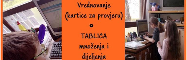 Vrednovanje tijekom usvajanja množenja i dijeljenja